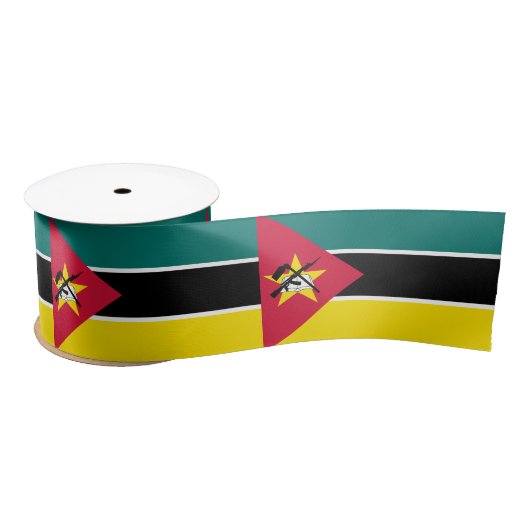 Ruban En Satin Drapeau du Mozambique (Bobine)