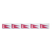 Ruban En Satin Drapeau du Népal (Devant)