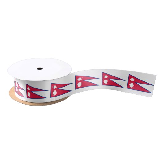 Ruban En Satin Drapeau du Népal (Bobine)