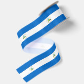 Ruban En Satin Drapeau du Nicaragua (Dos)