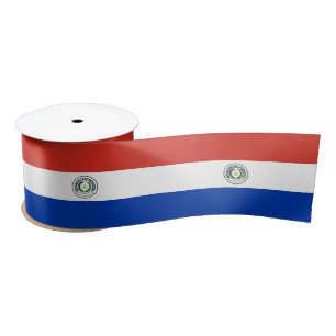 Ruban En Satin drapeau du Paraguay
