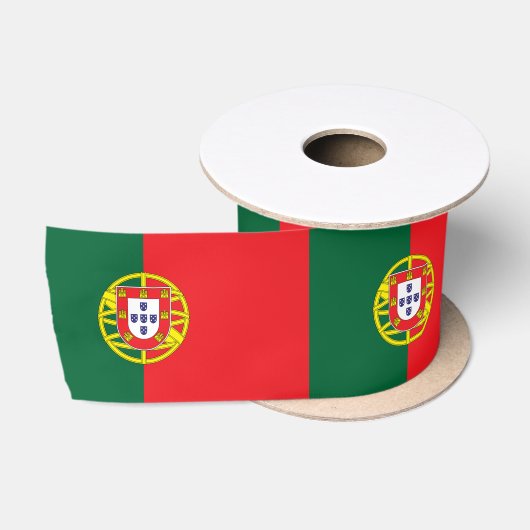 Ruban En Satin Drapeau du Portugal (Bobine)