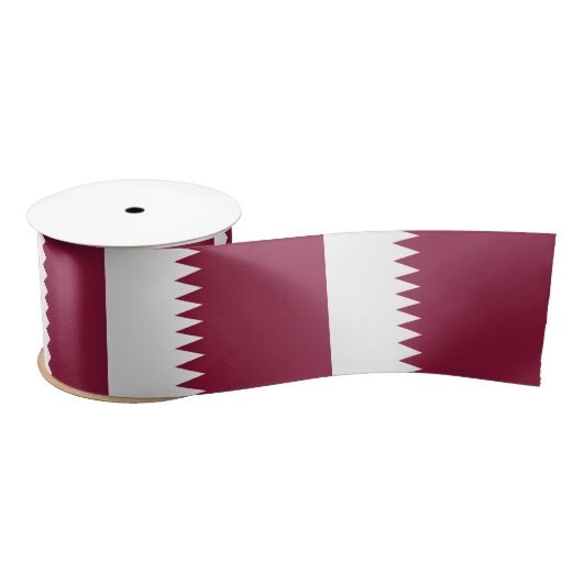 Ruban En Satin Drapeau du Qatar (Bobine)