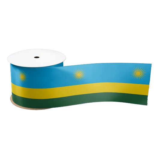 Ruban En Satin Drapeau du Rwanda (Bobine)