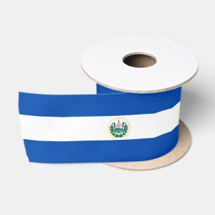 Ruban En Satin Drapeau du Salvador