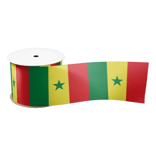 Ruban En Satin Drapeau du Sénégal (Bobine)