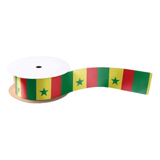Ruban En Satin Drapeau du Sénégal (Bobine)