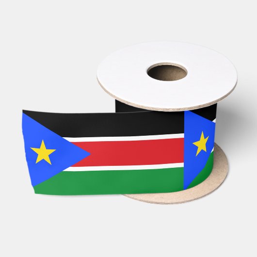 Ruban En Satin Drapeau du Soudan du Sud (Bobine)