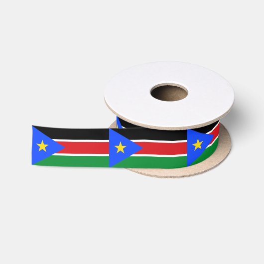 Ruban En Satin Drapeau du Soudan du Sud (Bobine)