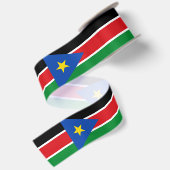 Ruban En Satin Drapeau du Soudan du Sud (Afrique) (Dos)