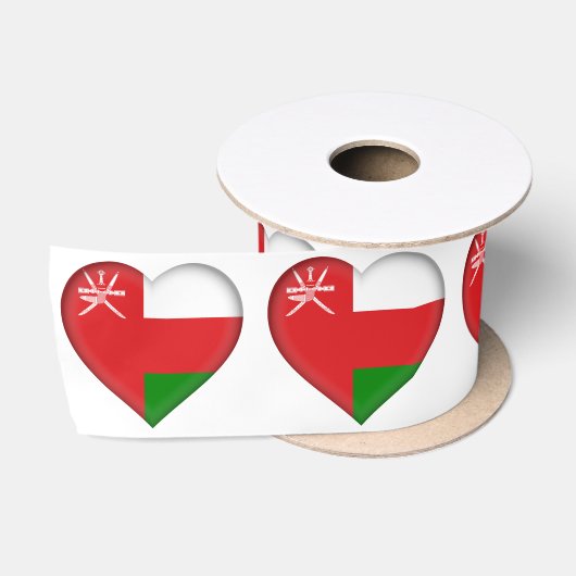 Ruban En Satin Drapeau du Sultanat d'Oman (Bobine)