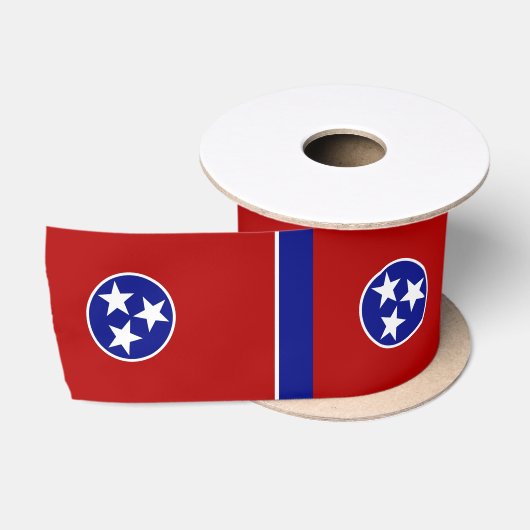 Ruban En Satin Drapeau du Tennessee (Bobine)