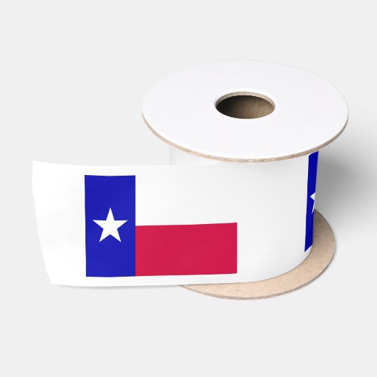 Ruban En Satin drapeau du Texas (Bobine)
