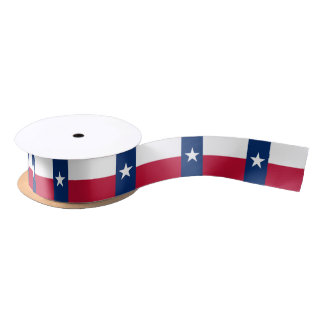 Ruban En Satin Drapeau du Texas, drapeau de l'État américain