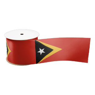 Ruban En Satin Drapeau du Timor oriental