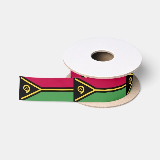 Ruban En Satin Drapeau du Vanuatu (Bobine)