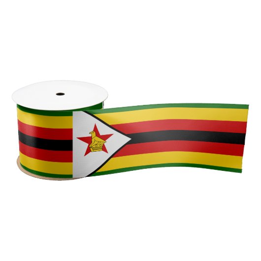 Ruban En Satin Drapeau du Zimbabwe (Bobine)