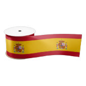 Ruban En Satin Drapeau espagnol Ribbon (Bobine)