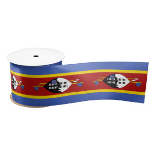 Ruban En Satin Drapeau Eswatini