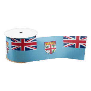 Ruban En Satin Drapeau fidjien et voyages aux Fidji