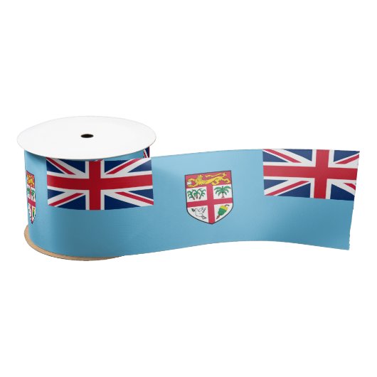 Ruban En Satin Drapeau fidjien et voyages aux Fidji (Bobine)
