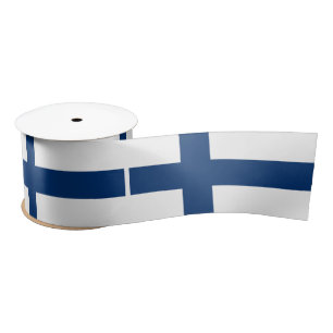Ruban En Satin Drapeau Finlande