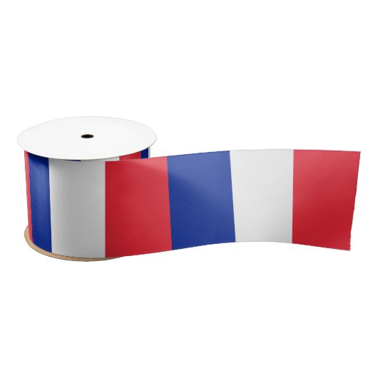 Ruban En Satin Drapeau français (France) (Bobine)