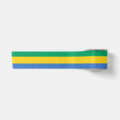 Ruban En Satin Drapeau gabonais (Gabon) (Devant)
