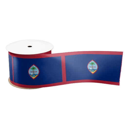 Ruban En Satin Drapeau Guam (Bobine)