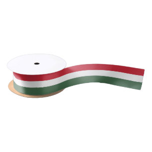 Ruban En Satin Drapeau Hongrie