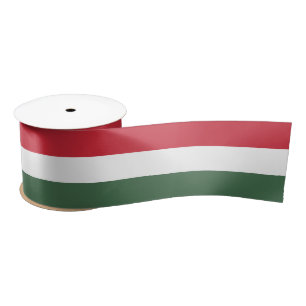 Ruban En Satin Drapeau Hongrie