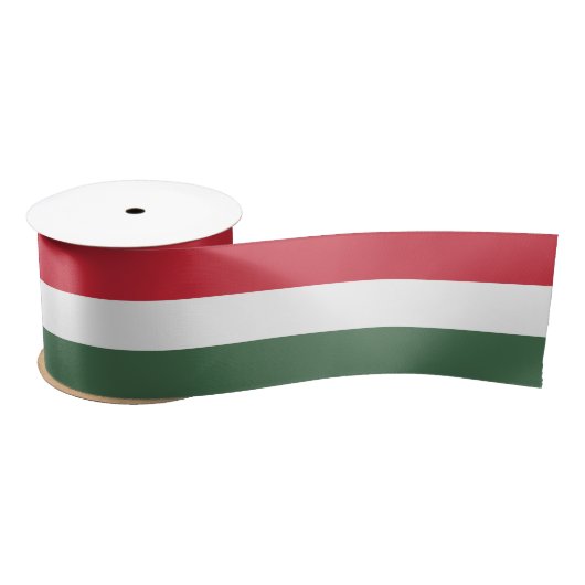 Ruban En Satin Drapeau Hongrie (Bobine)