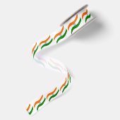 Ruban En Satin drapeau indien ondulant (Dos)