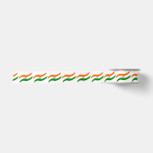 Ruban En Satin drapeau indien ondulant (Devant)