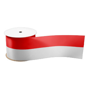 Ruban En Satin Drapeau Indonésie
