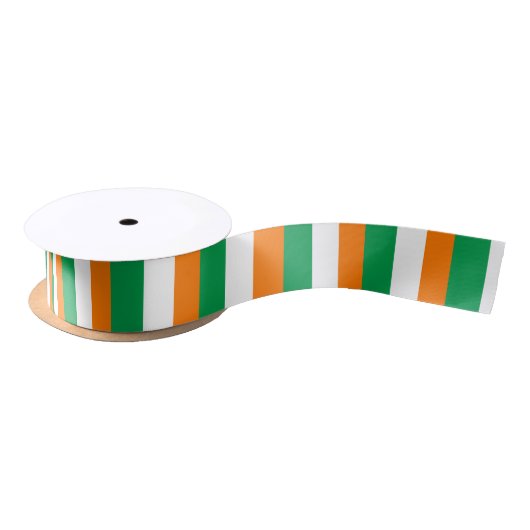Ruban En Satin drapeau irlandais (Bobine)