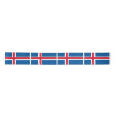 Ruban En Satin Drapeau Islande (Devant)