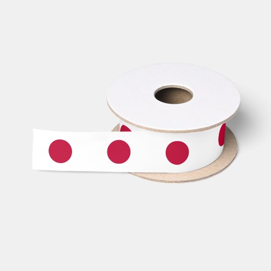 Ruban En Satin Drapeau japonais (Bobine)
