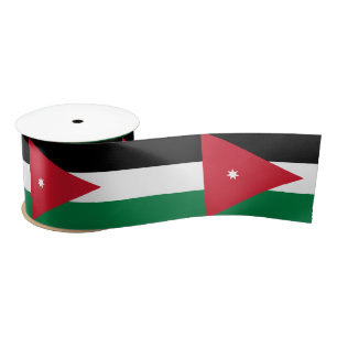 Ruban En Satin Drapeau jordanien et voyage en Jordanie, vacances/