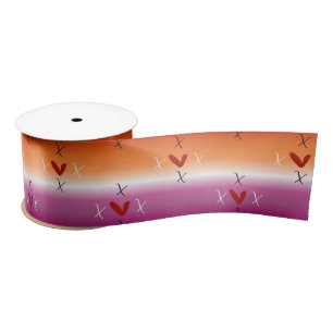 Ruban En Satin Drapeau Lesbien X Love X Sunset