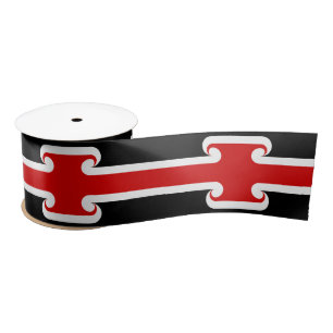 Ruban En Satin Drapeau Maori & Mode Maori, Rugby / sports NZ fans