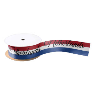 Ruban En Satin Drapeau néerlandais & Voyage Pays-Bas, vacances /s