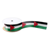 Ruban En Satin Drapeau palestinien (Bobine)