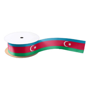 Ruban En Satin Drapeau patriotique azerbaïdjanais