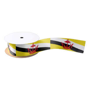 Ruban En Satin Drapeau patriotique de Brunei