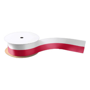 Ruban En Satin Drapeau polonais
