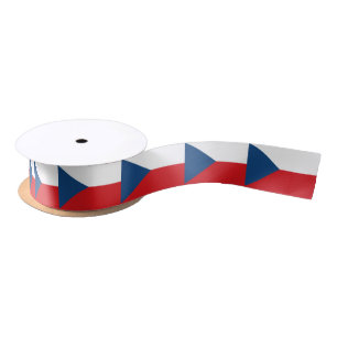 Ruban En Satin Drapeau République tchèque