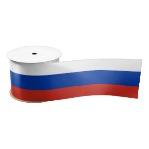 Ruban En Satin Drapeau russe (Russie)