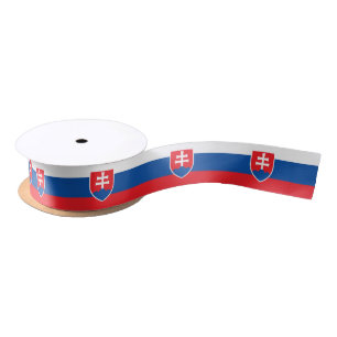 Ruban En Satin Drapeau Slovaquie