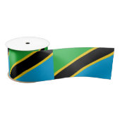 Ruban En Satin Drapeau tanzanien (Bobine)